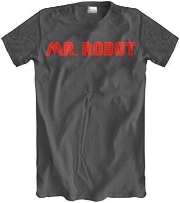 Mr. Robot T-Shirt (Elliot Alderson) Hacker (XXX-Large, Charcoal Grey)