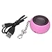 HDE Collapsible Mini Hamburger Travel Pocket Keychain Capsule Speaker (Pink)