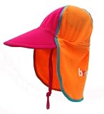 Bright Bots UPF50+ Australian Legionnaires Sun Hat Pink and Orange size Medium (approx. 12/24 months)