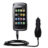 Rapid Car / Auto Charger for the LG KM555E - uses Gomadic TipExchange Technology