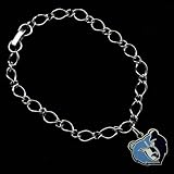 NBA Memphis Grizzlies Ladies Silver-Tone Charm Bracelet