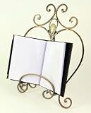 Preston - Curvy Antique Bronze Metal Book Stand