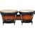 Schalloch Wood Bongo Set, Vintage Sunburst