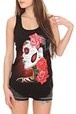 Dia De Los Muertos Roses Tank Top