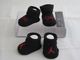 Nike Jordan Booties Girl Boy New Born Baby Infant 0-6 Months Red/black with Jordan Sign 2 PCS One Set New