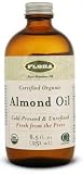Flora Certified Organic Almond Oil, 8.5 fl oz (251 ml) by ClubNatural