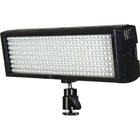 FloLight MicroBeam 256 High Output Compact LED Light with Sony Battery Plate, Daylight 5600K, Flood 60 deg., Black