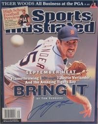 Justin Verlander autographed Sports Illustrated Magazine (Detroit Tigers)