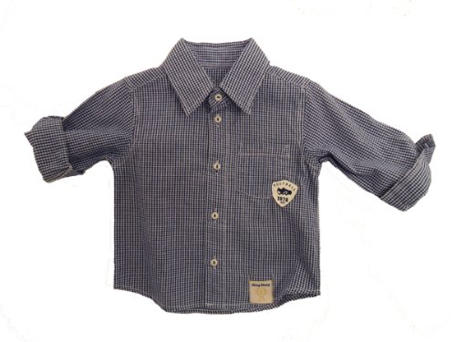 Ding Dong Baby - Jungen Hemd 23100203, Gr. 92, Blau (7125 little check-kobalt/white) Preisvergleich