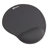 INNOVERA Mouse Pad with Gel Wrist Pad, Nonskid Base, 10-3 8 x 8-7 8, Gray by Innovera