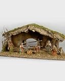 La crèche grand format avec 8 santons