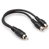 Hosa YRA-104 RCA Male To Dual RCA Female Cable
