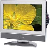 Audiovox FPE1708DVS 17-Inch LCD TV with Built-In DVD Player and Stainless Steel Finish