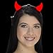 FlashingBlinkyLights Red Light Up Devil Horns LED Headband