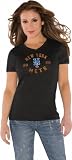 New York Mets Women's Black Tri Blend V-Neck T-Shirt - By Alyssa Milano