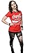 Coca Cola Women's Drink 1886 Roll Sleeve T-Shirt X-Large Red