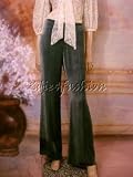 $830 New JEAN PAUL GAULTIER Teal Silk Velvet Pants 38 4