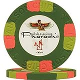 Green Pharaoh's Club & Casino PaulsonT Top Hat & Cane Chip