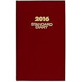 AT-A-GLANCE Standard Diary 2016, Daily Diary, 8.19 x 13.44 Inches, Red (SD38176)