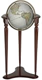 Buy The Brent - 12 diameter, Non-Illuminated, Parchment Ocean, Wood Floor Stand by US Markerboard