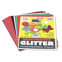 RIV48105 - Art Street Glitter Construction Paper