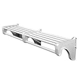 Hyloft USA SCRW72 42-to-72-Inch Expandable Shelf with Rod, White Hyloft USA SCRW72 42-to-72-Inch Expandable Shelf with Rod, White