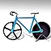 MAINROOM STUDIOS Premium No-Stick Blue Bicycle Pizza Cutter with Kickstand Included, Stainless Steel, Dual Cutting, Lightweight, Realistic Road Bike Design.
