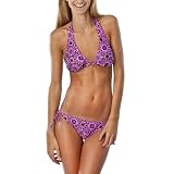Xhilaration® Juniors Embellished 2 pc. Bikini Swimsuit - Pink/Black