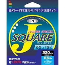 ジギングSP J-スクエアー 5色分け PEライン 330y 54lb GL533554