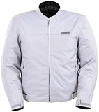 Fieldsheer Slip On Mens Motorcycle Jacket Silver XXXL 3XL 6011-0207-09
