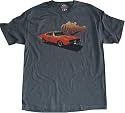 Dukes of Hazzard General Lee Vintage Distressed T-shirt Gray