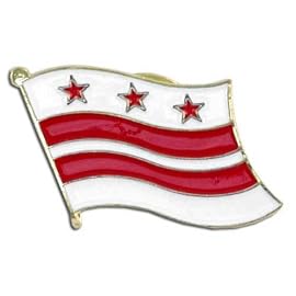 Washington DC Flag Lapel Pin