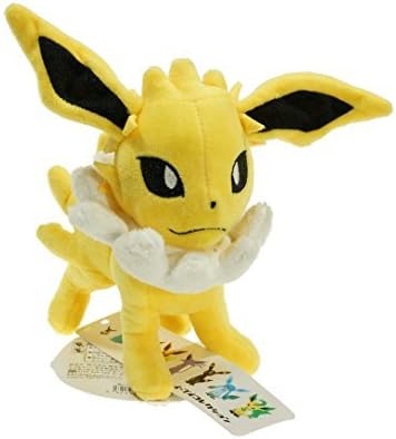 Gracenn Pokemon Jolteon Evolution of Eevee Series Plush Plushies Stuffed Doll Toys 8-inch 165g
