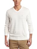 Nautica Mens All Over Stripe V-Neck Sewater
