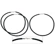 Rubber Cord Necklaces Black 16" 3Pcs
