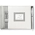 Cr Gibson Wedding Anniversary Guest Book with Pen, 25th Silver, 9-3 4-Inch by... by C.R. Gibson