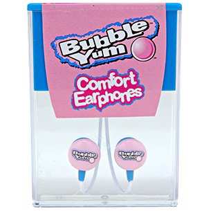 Candy Comfort Earphones Bubble Yum 3.5mm Stereo Headsets