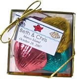Chocolate Foiled Seashell Favor Box