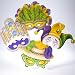 Cardboard Mardi Gras Mask