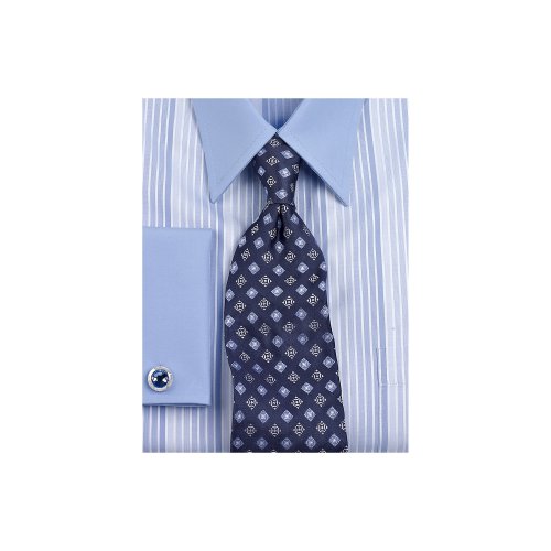 Paul Fredrick Satin Deco Geometric Silk Tie