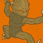 ドラゴンボール改 サイバイマンTシャツ改 オレンジ サイズ:M