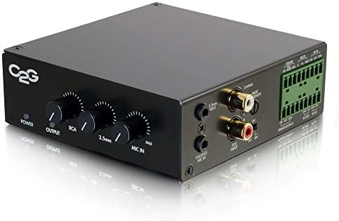 25/70V 50W Audio Amplifier - Plenum RatedAmplify stereo audio signals and provide 50 watts of power to a sound reinforcement system