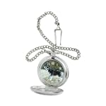 American Kennel Club Men's D1611 Siberian Husky Pocket Watchwith Chain