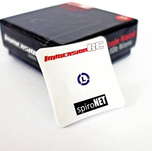 aFirst Immersion RC SpiroNet 8dBi LHCP Mini Left Hand Circular Polarized Patch Plate Antenna