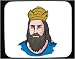 Mouse Pad with man, Poland, crown, Europe, royalty, king, polish, beard