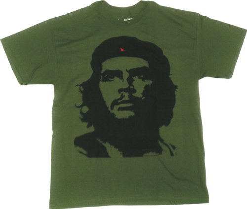 Che Guevara Vintage Classic Logo Men's Olive Tee Shirt