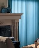 Plaster Series 3 1/2 PVC Vertical Blinds w/ Vistec Headrail and Traditional Valance Stack Plaster Series 3 1/2 PVC Vertical Blinds w/ Vistec Headrail and Traditional Valance Stack