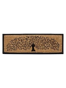 Photo 1 of 48" X 16" Coir Fiber & Rubber Tree of Life Anti-slip Front Door Mat Doormat