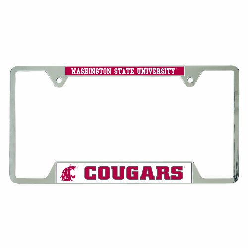 NCAA Washington State Cougars Metal License Plate Frame
