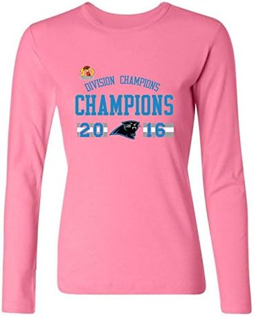 Women's 2016 Football Super Bowl 50th Champion Carolina Panthers Long Sleeves T-Shirts